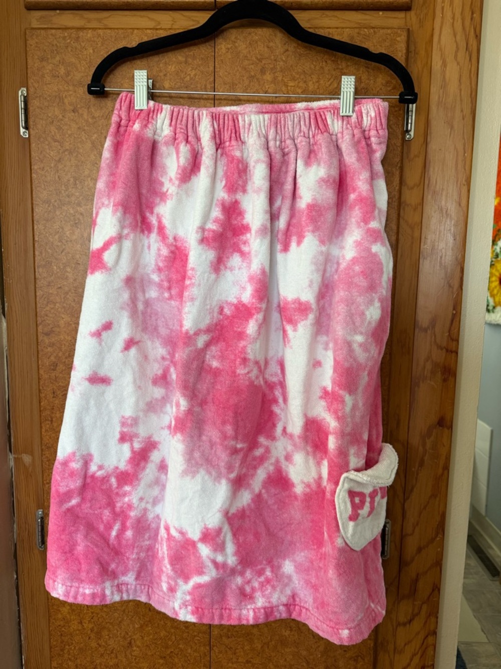 Victoria's Secret PINK Tie Dye Wrap Terry Body Bath  Beach Towel S-XL Spa Rare